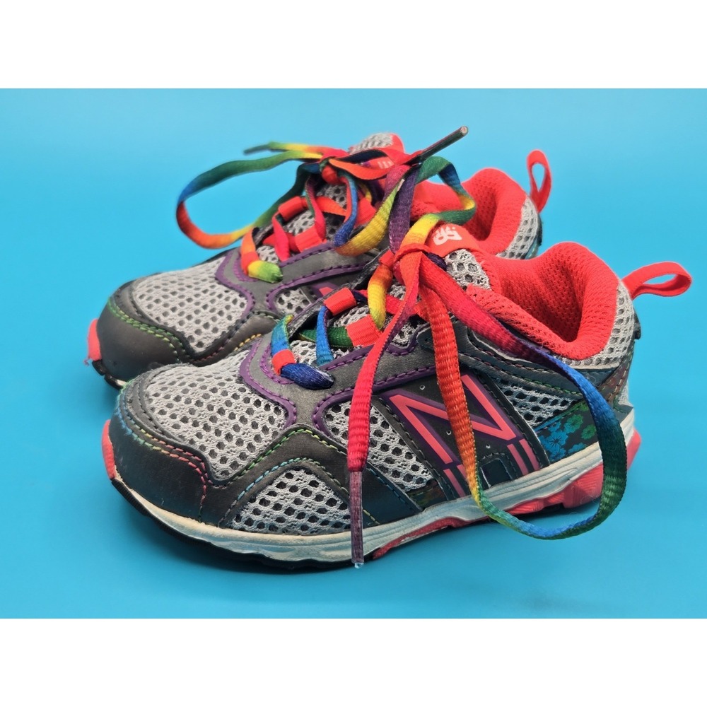 Baby New Balance KJ695PRI Color Block Size 6 Baby Kids Rainbow Running Shoes‎